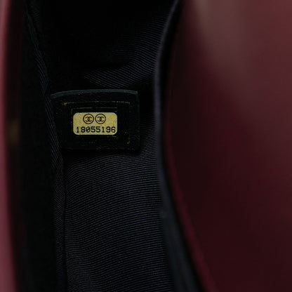 Chanel Sac Medium Velvet Tweed Boy Flap
