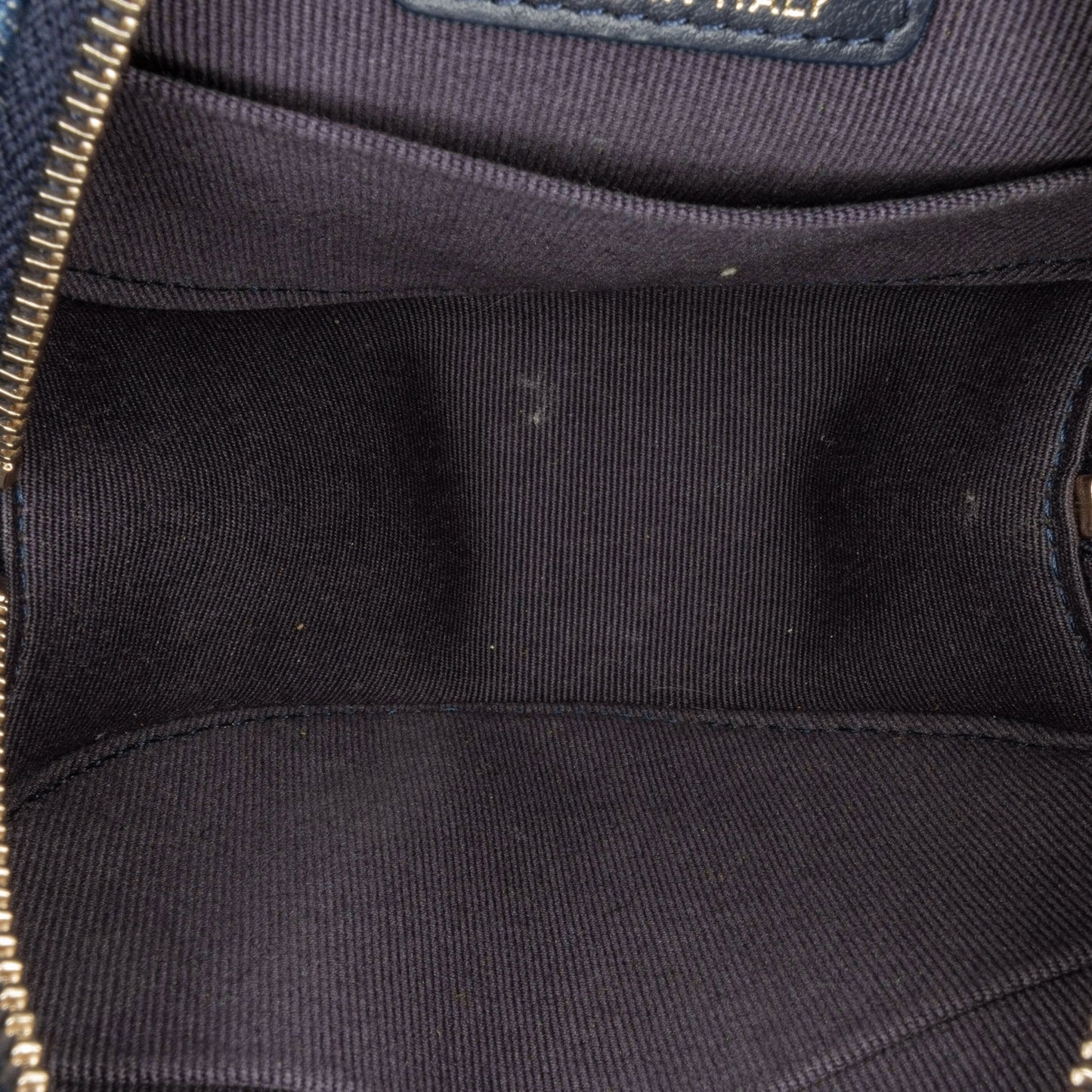 Blue Chanel Denim 19 Round Clutch with Chain Satchel