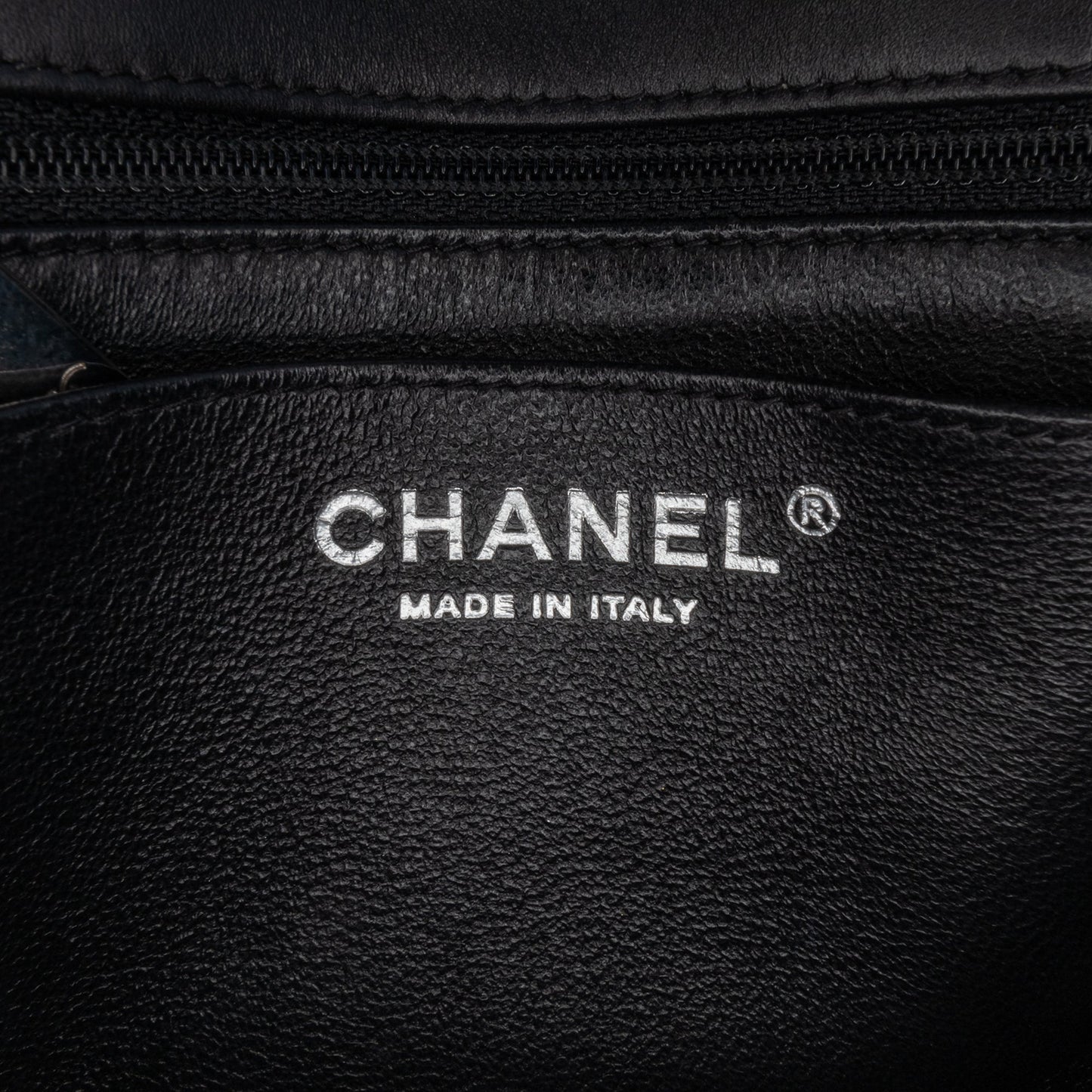 Black Chanel Mini Square Classic Patent Chevron Flap Crossbody Bag