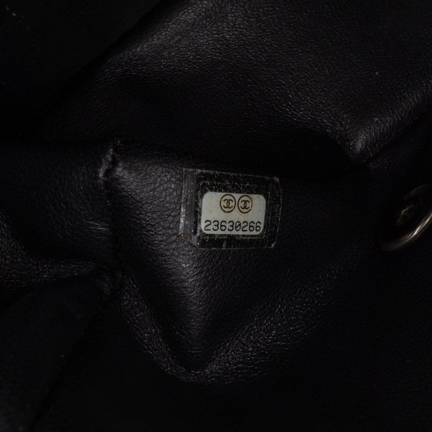 Black Chanel Mini Square Classic Patent Chevron Flap Crossbody Bag