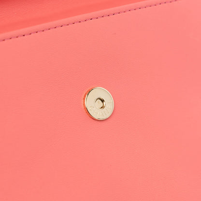 Chanel Sac CC Quilted Lambskin Handle Tied Flap