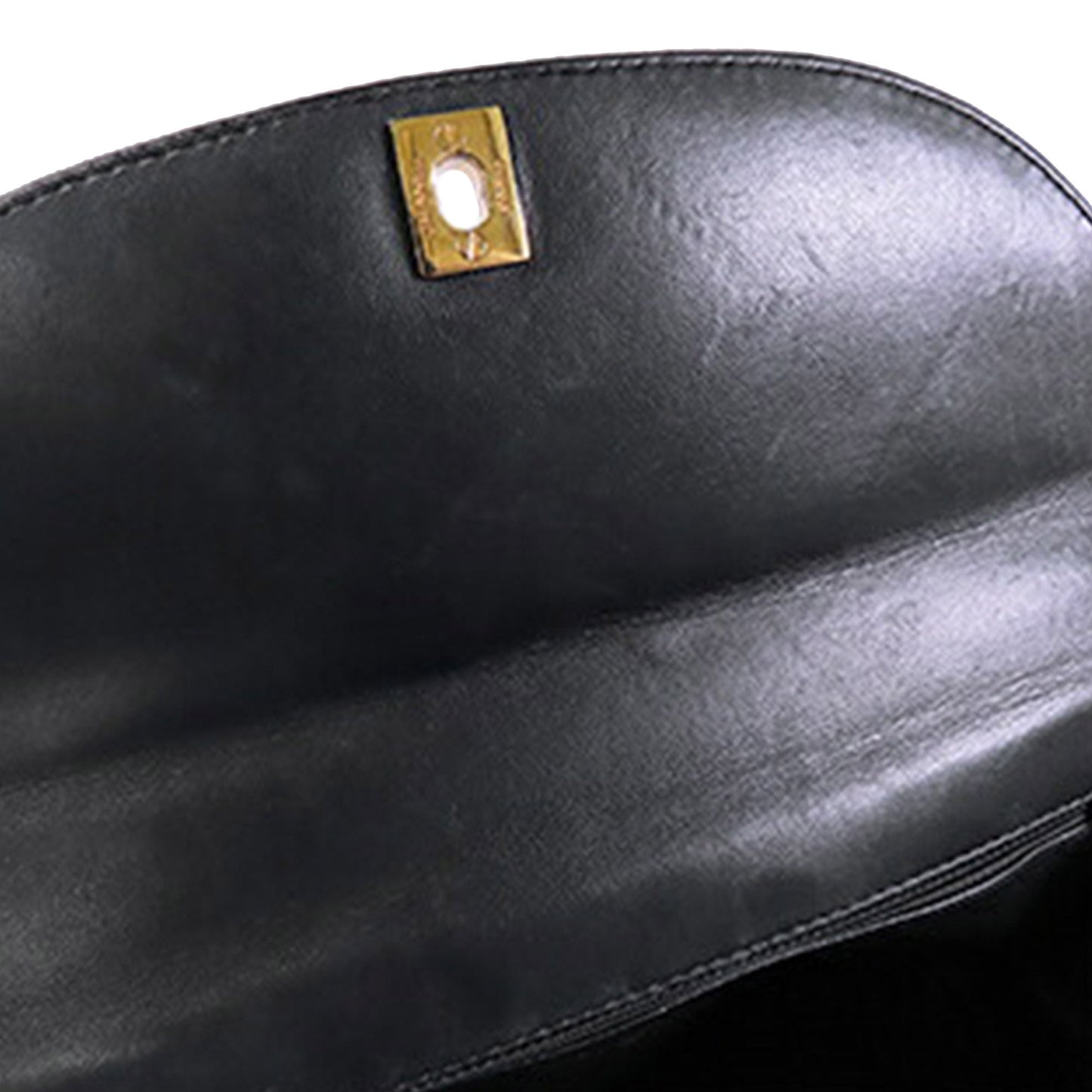 Black Chanel Quilted Lambskin Round Flap Bag