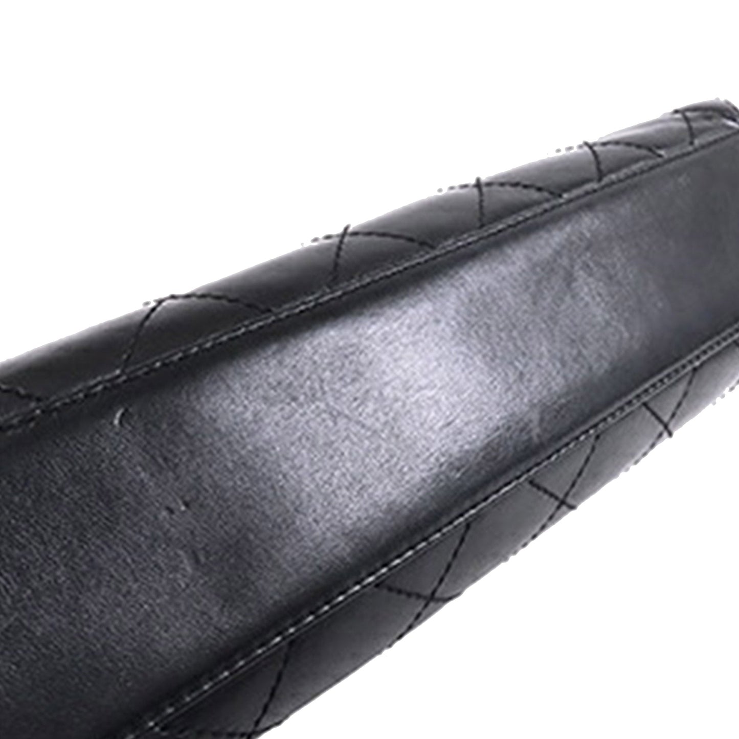 Black Chanel Quilted Lambskin Round Flap Bag