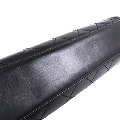 Black Chanel Quilted Lambskin Round Flap Bag