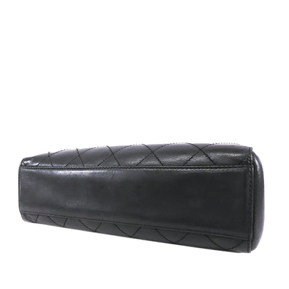 Black Chanel Quilted Lambskin Round Flap Bag