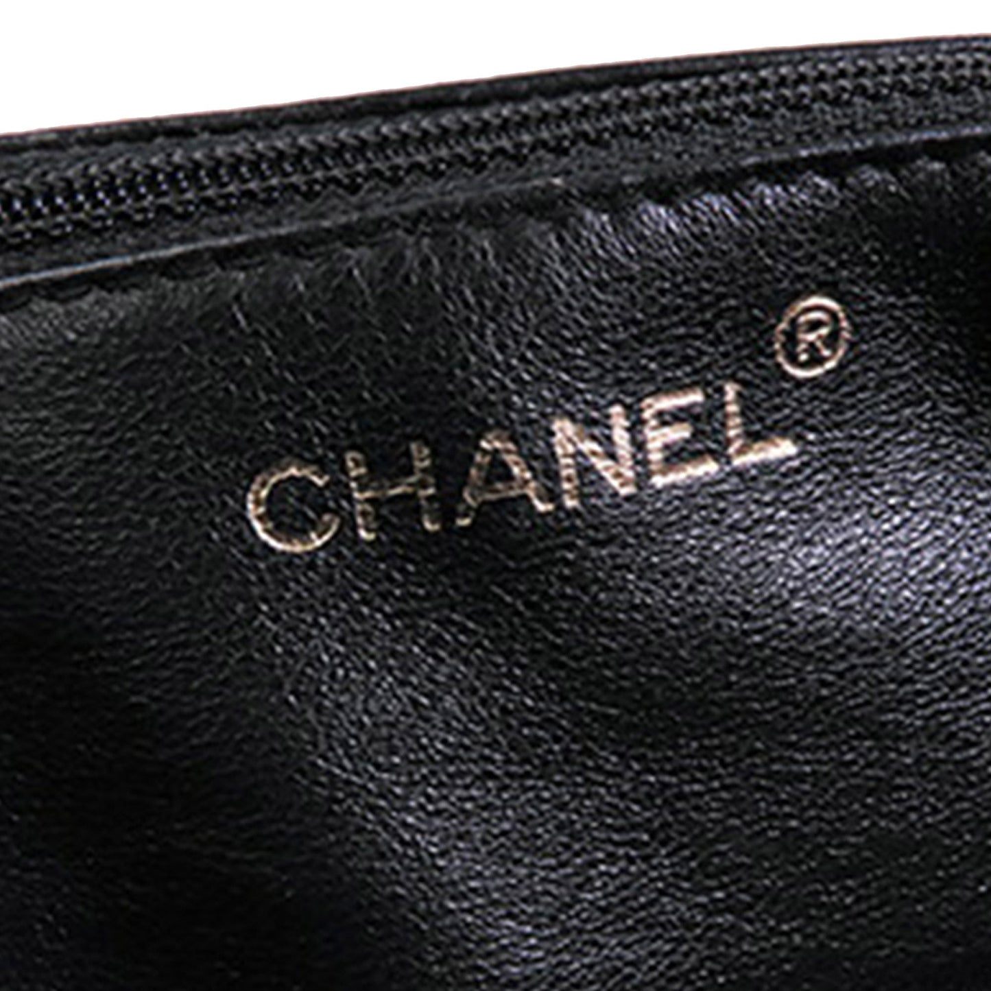 Black Chanel Quilted Lambskin Round Flap Bag