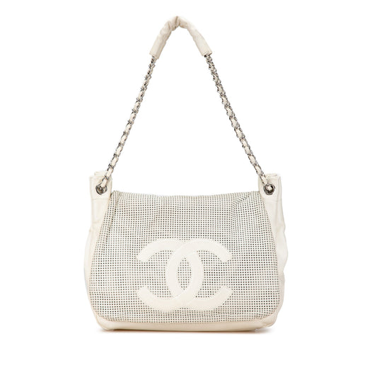 Chanel Sac Caviar Perforated Hollywood Accordion Flap