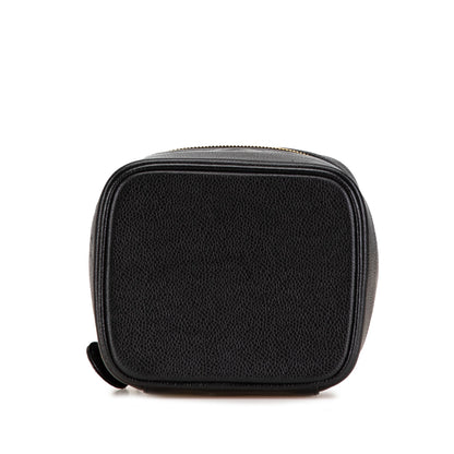 Black Chanel CC Caviar Vanity Case