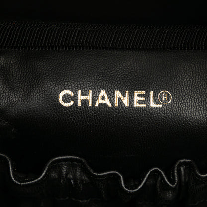 Black Chanel CC Caviar Vanity Case