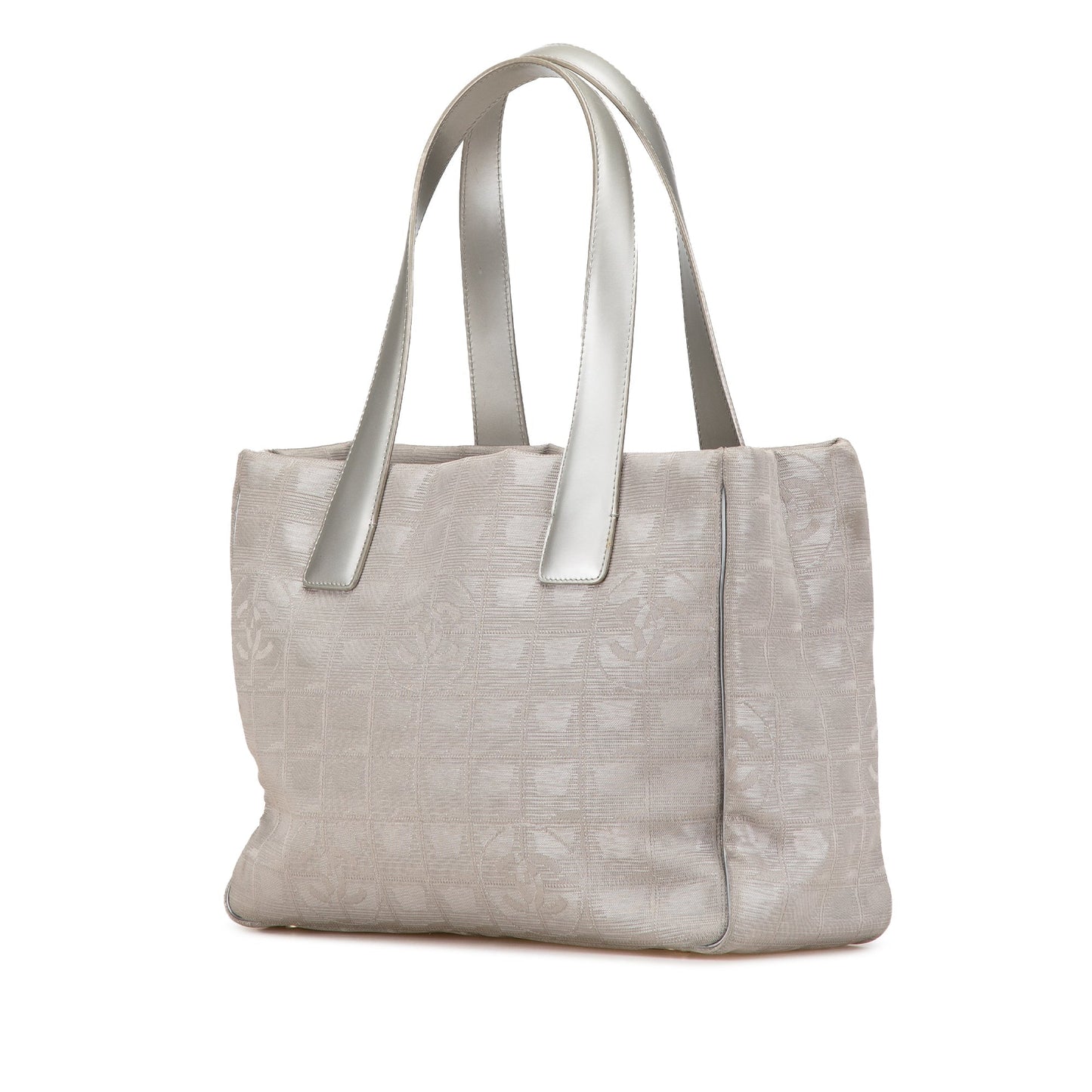 Gray Chanel New Travel Line Nylon Tote