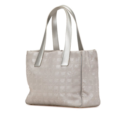 Gray Chanel New Travel Line Nylon Tote