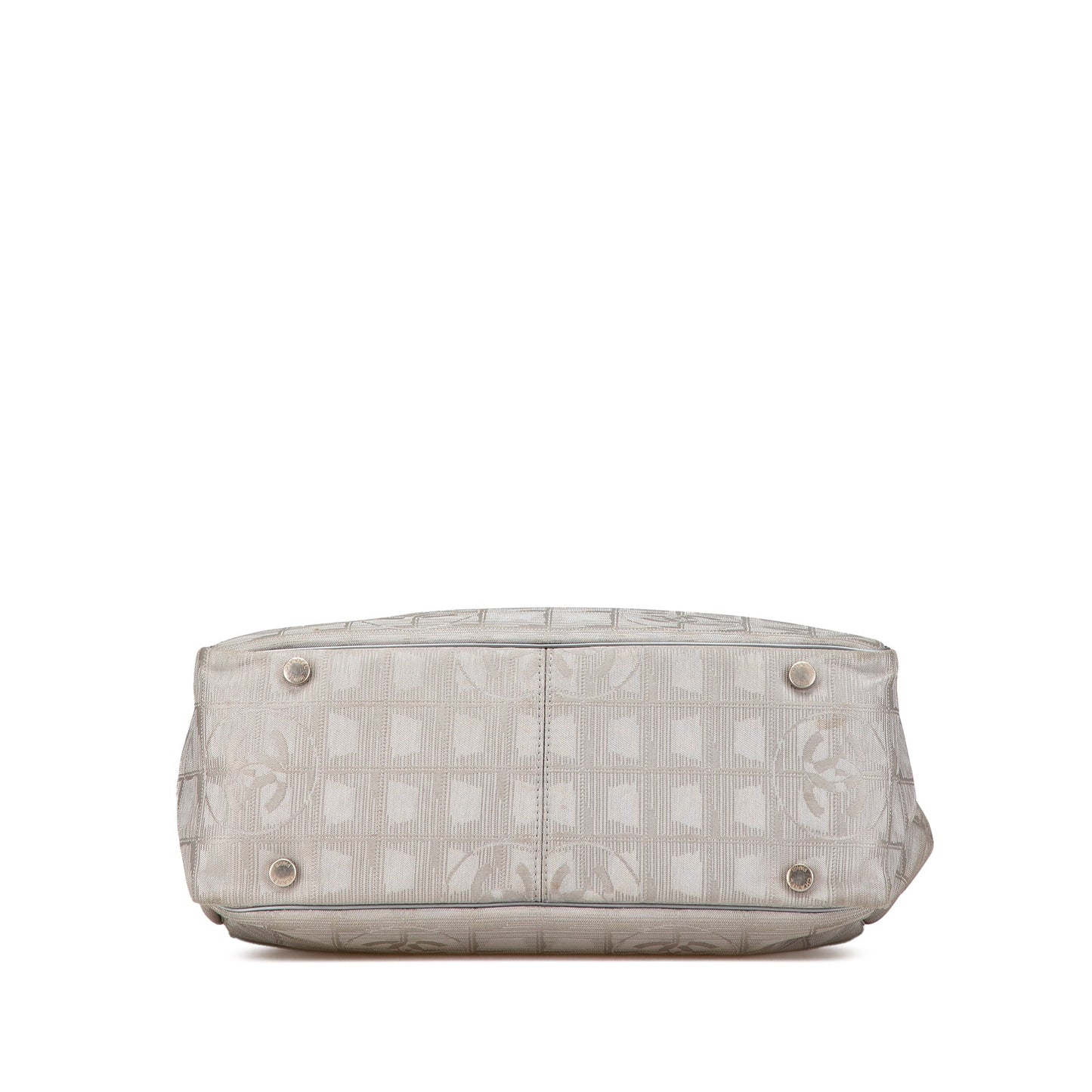 Gray Chanel New Travel Line Nylon Tote