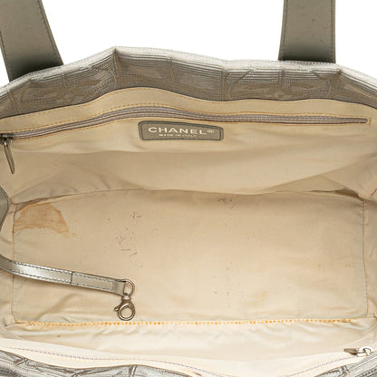 Gray Chanel New Travel Line Nylon Tote