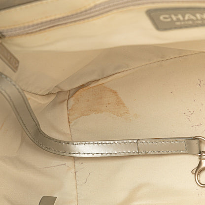 Gray Chanel New Travel Line Nylon Tote