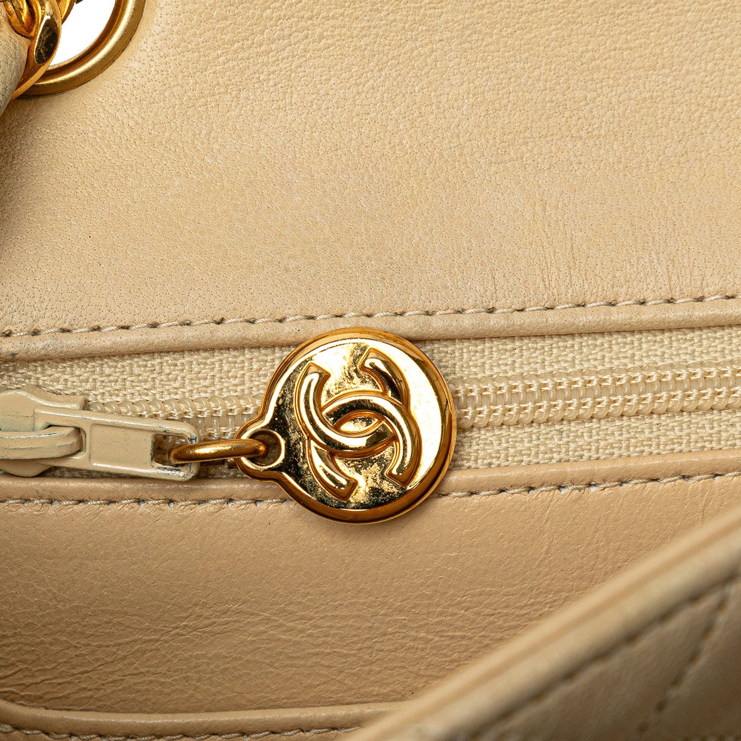Brown Chanel Mini Square Classic Lambskin Single Flap Crossbody Bag