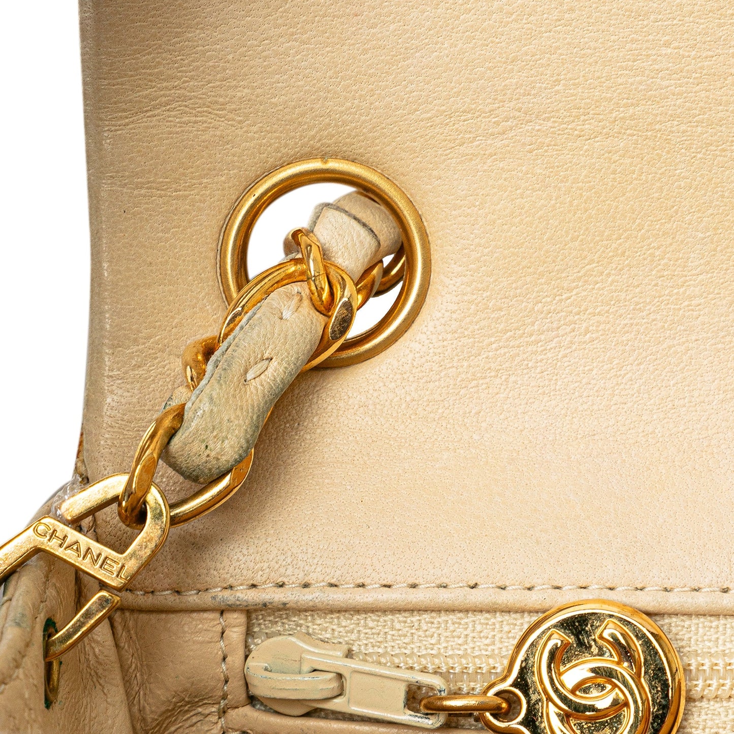 Brown Chanel Mini Square Classic Lambskin Single Flap Crossbody Bag