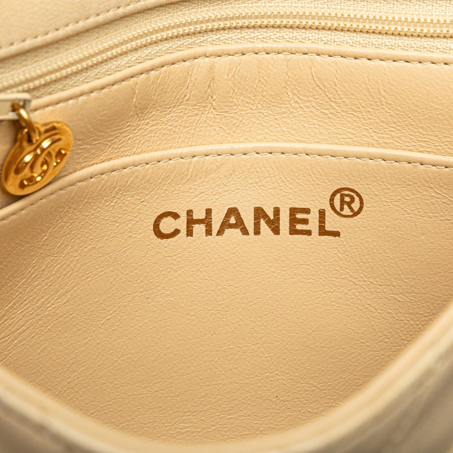 Brown Chanel Mini Square Classic Lambskin Single Flap Crossbody Bag