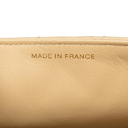 Brown Chanel Mini Square Classic Lambskin Single Flap Crossbody Bag