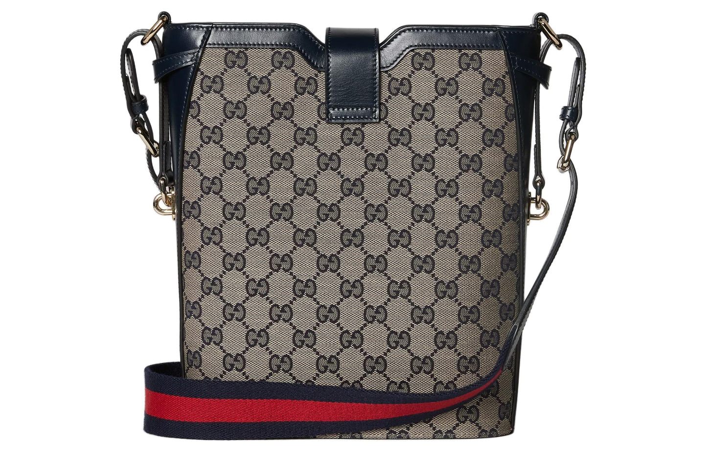 (WMNS) Gucci Original GG Medium Bucket Bag 'Beige Blue Canvas' 782911-FADAC-8559