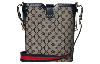 (WMNS) Gucci Original GG Medium Bucket Bag 'Beige Blue Canvas' 782911-FADAC-8559