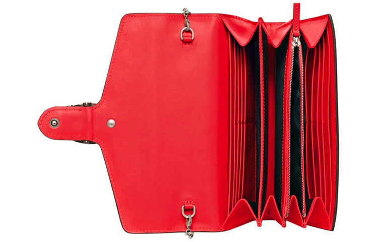 (WMNS) Gucci Dionysus Tiger Head Logo Canvas Chain Shoulder Messenger Bag Mini Red Classic 401231-KHNSN-8698