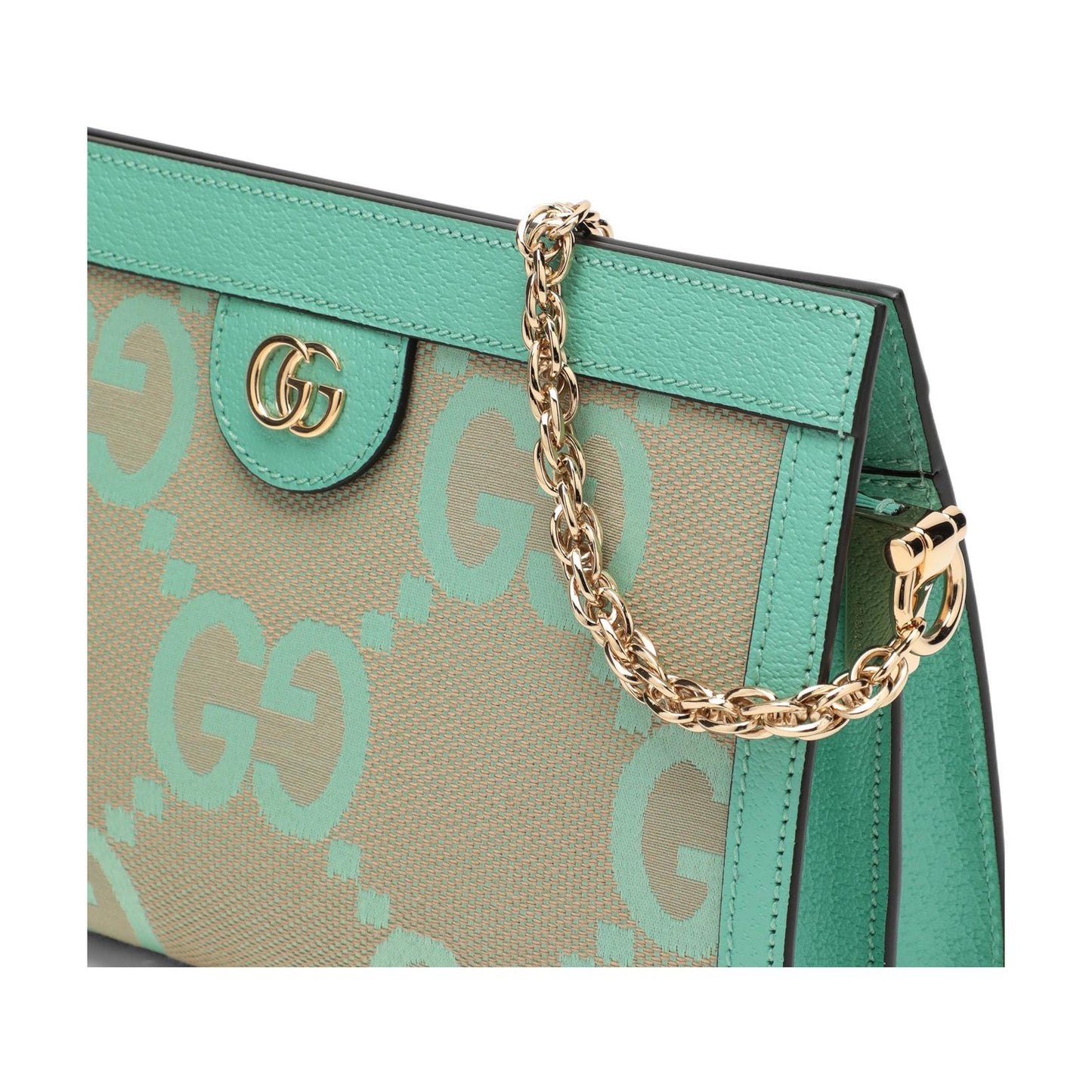 (WMNS) Gucci Ophidia Jumbo GG Small Shoulder Bag 'Beige Green Mint' 503877-UKMBG-9549