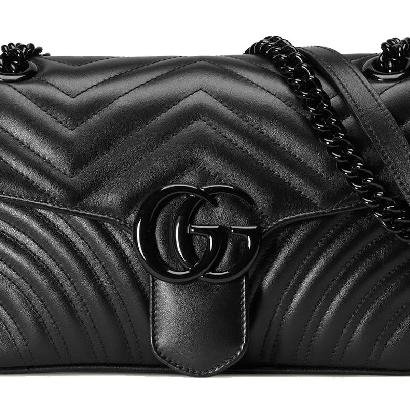 (WMNS) Gucci GG Marmont Matelasse Shoulder Bag Small 'Black' 443497-DTDFV-1000