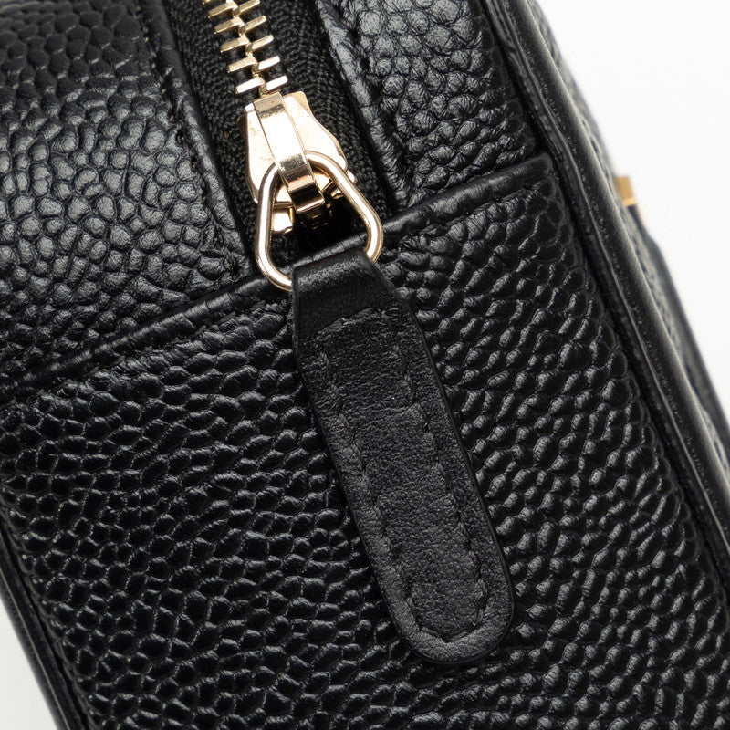 Chanel Caviar CC Filigree Chain Shoulder Bag