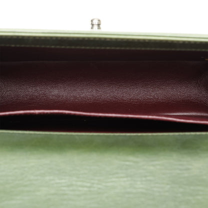 Chanel Boy Shoulder Bag Green Leather