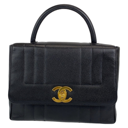 Chanel Vintage Caviar Mademoiselle Handbag Black