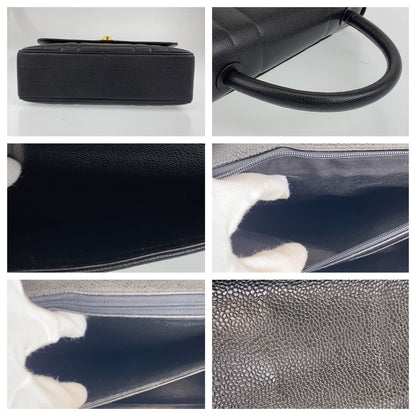 Chanel Vintage Caviar Mademoiselle Handbag Black