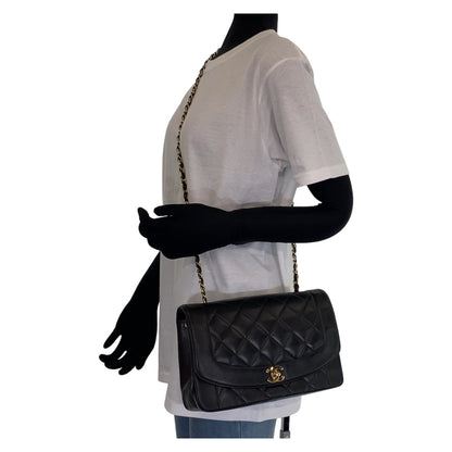 Chanel Vintage Diana Lambskin Shoulder Bag
