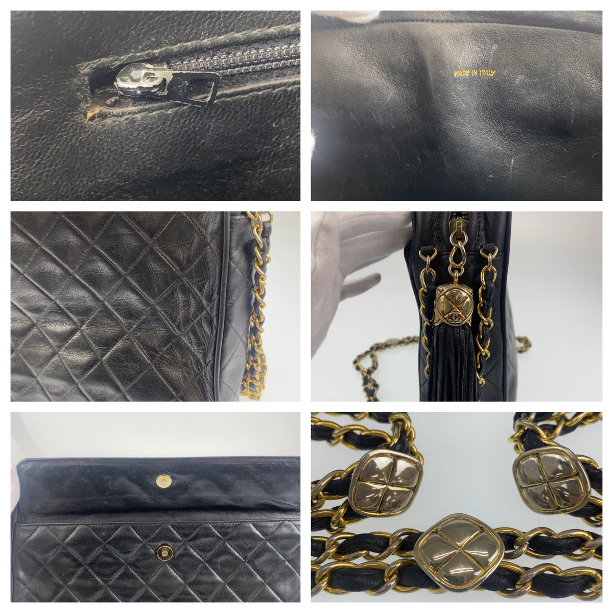 Chanel Vintage Matelasse Lambskin Shoulder Bag