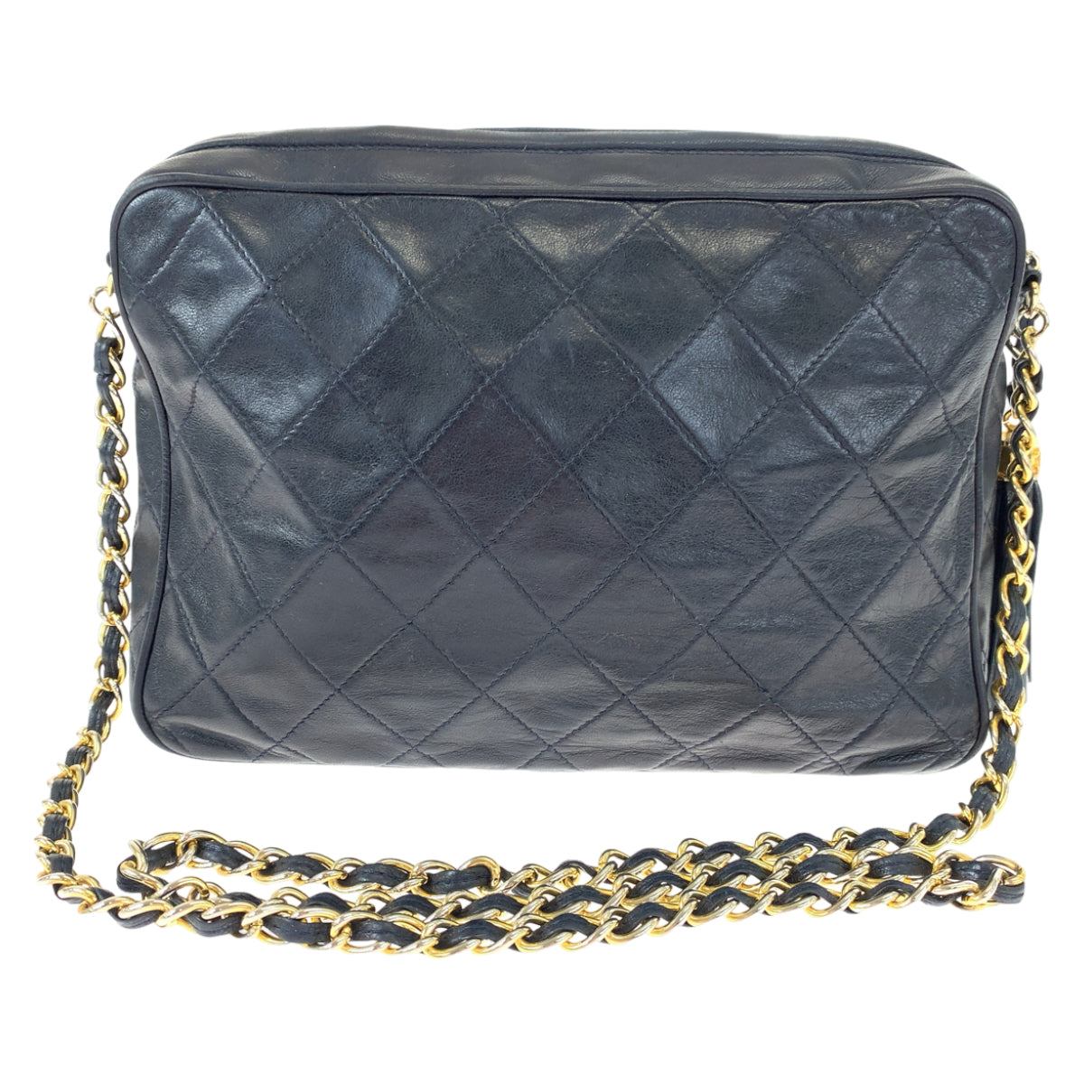 Chanel Vintage Lambskin Matelasse Tassel Shoulder Bag