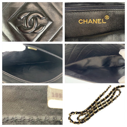 Chanel Vintage Lambskin Diamond Stitch Tassel Bag