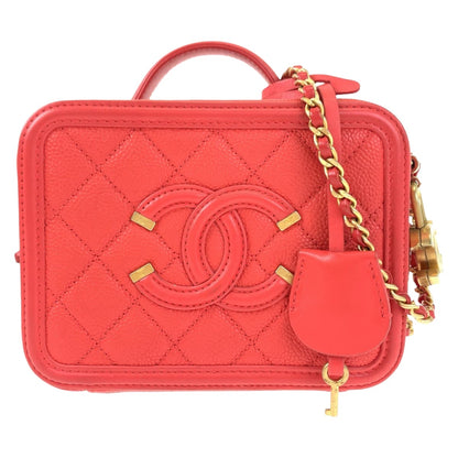Chanel Caviar Skin CC Filigree 2way Bag