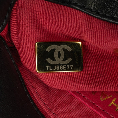 Black Chanel Mini Quilted Calfskin Framing Chain Flap Crossbody Bag