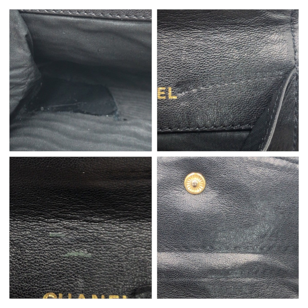 Chanel Vintage Matelasse Caviar Coin Case