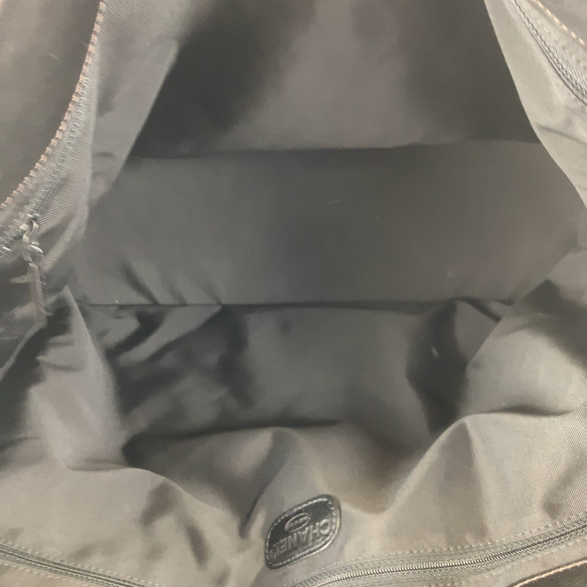 Chanel Vintage Leather Tote Bag Black