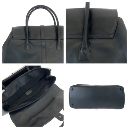 Chanel Vintage Leather Tote Bag Black