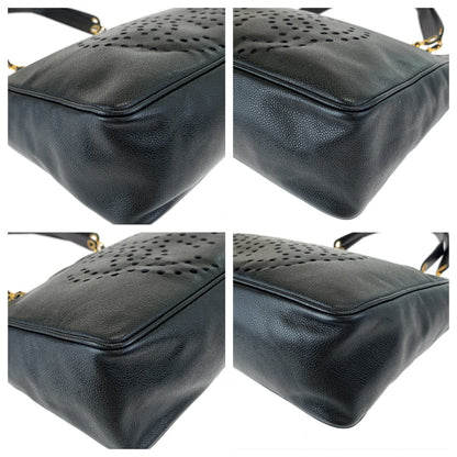 Chanel Caviar Triple Coco Chain Tote Bag