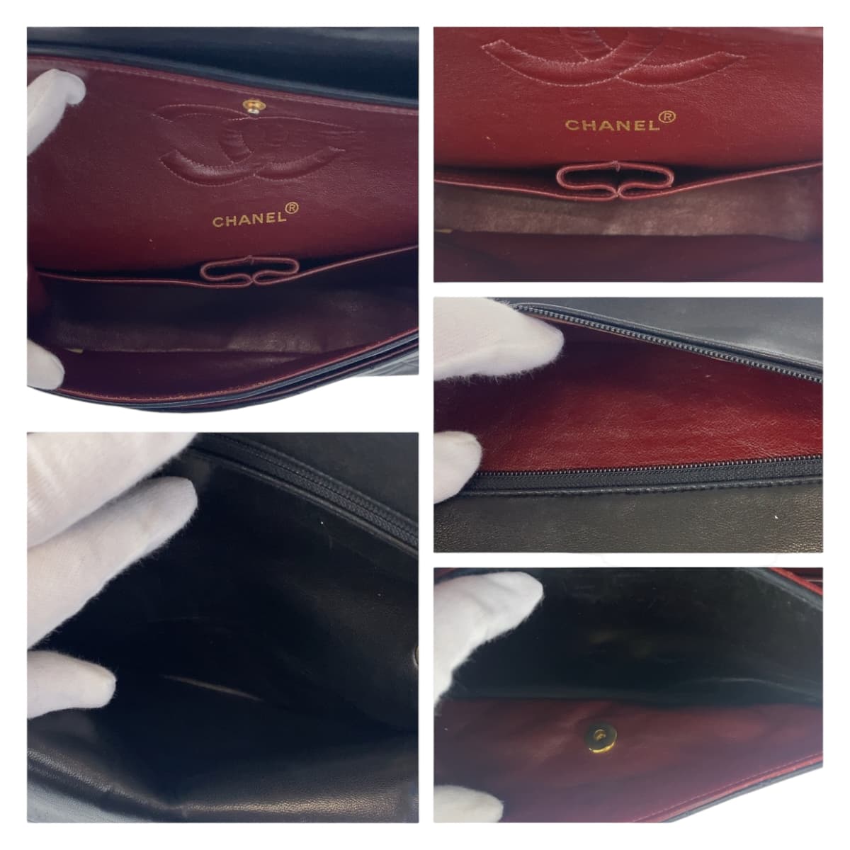 Chanel Vintage Matelasse Double Flap Lambskin Shoulder Bag