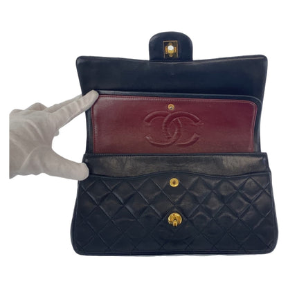 Chanel Vintage Matelasse Double Flap Lambskin Shoulder Bag