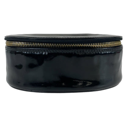 Chanel Black Enamel Pouch with Mirror