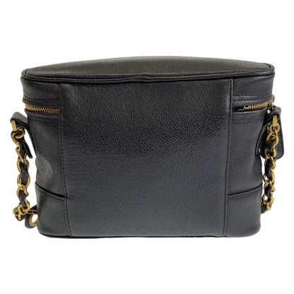 Chanel Vintage Triple Coco Mark Caviar Skin Shoulder Bag