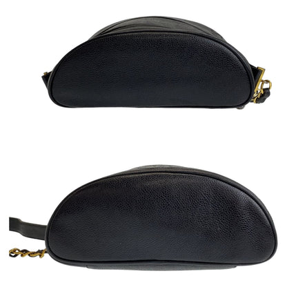 Chanel Vintage Triple Coco Mark Caviar Skin Shoulder Bag