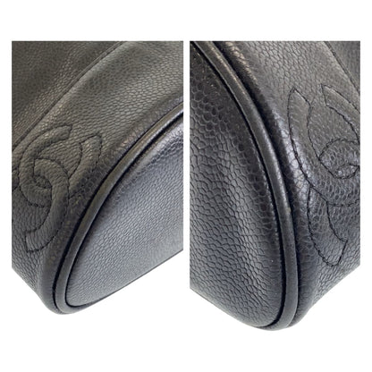 Chanel Vintage Triple Coco Mark Caviar Skin Shoulder Bag