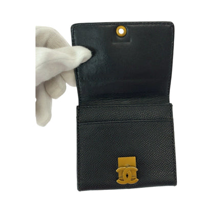 Chanel Caviar Skin Coin Case Compact Wallet