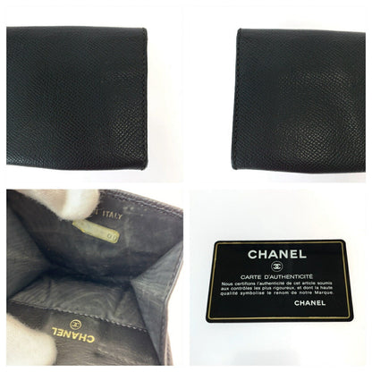 Chanel Caviar Skin Coin Case Compact Wallet