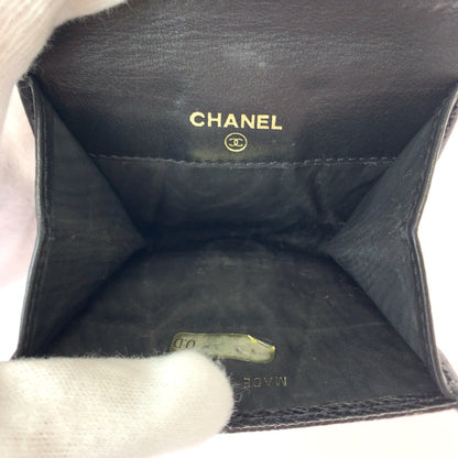Chanel Caviar Skin Coin Case Compact Wallet